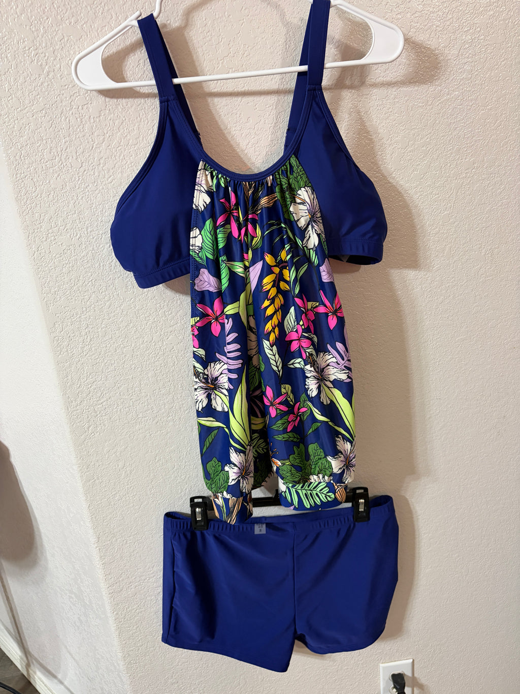 Brand New Blue two piece swim suite