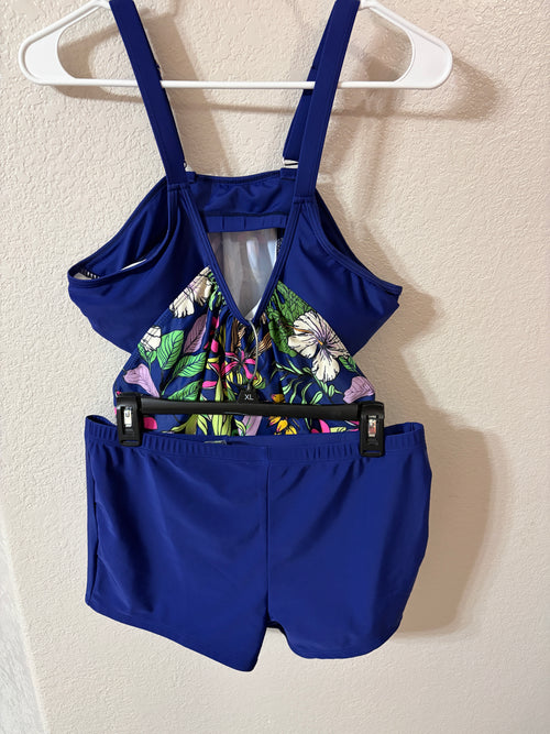 Brand New Blue two piece swim suite