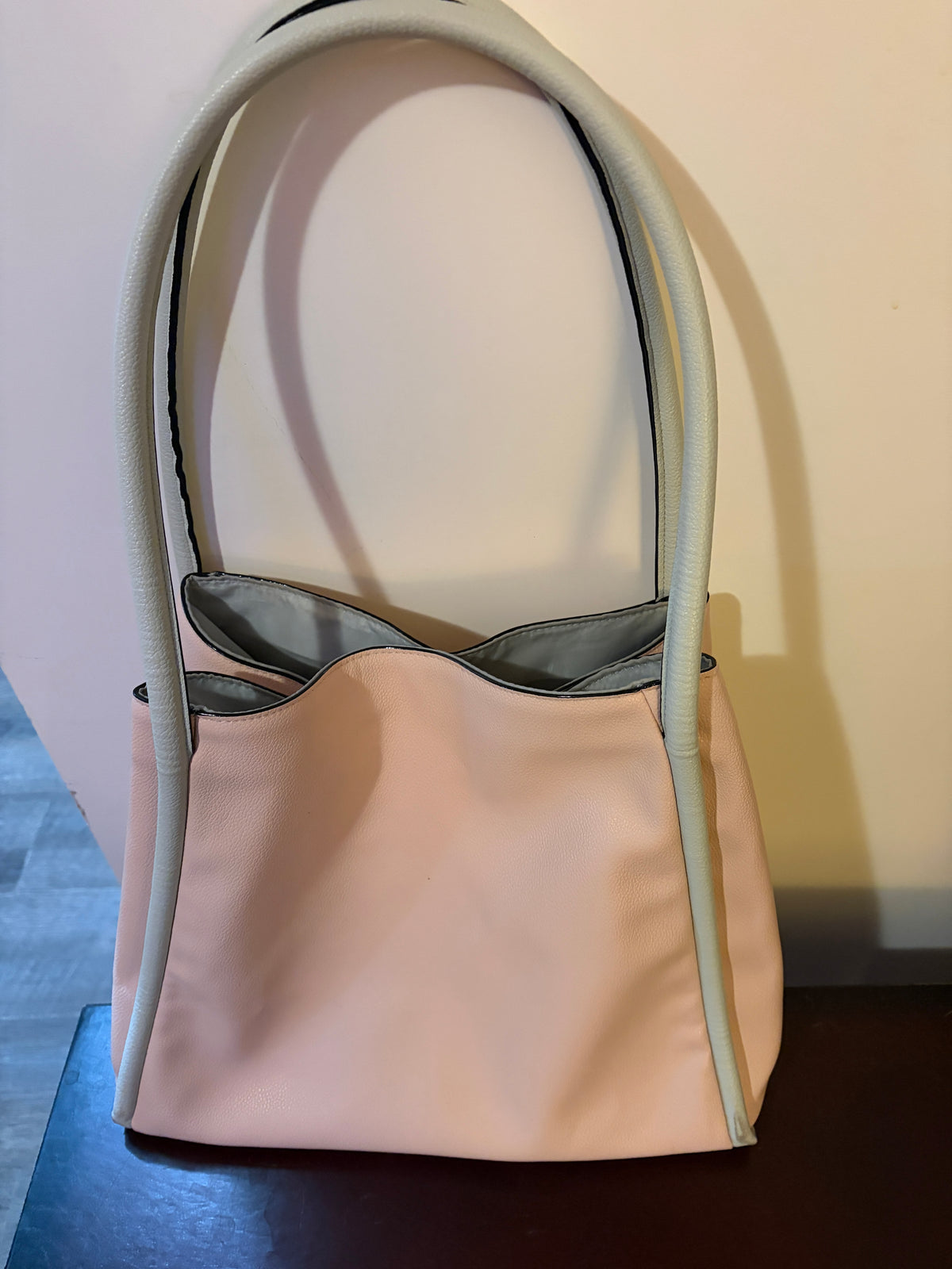 Victoria's Secret Salmon Pink Tote With Snap Button Closure..