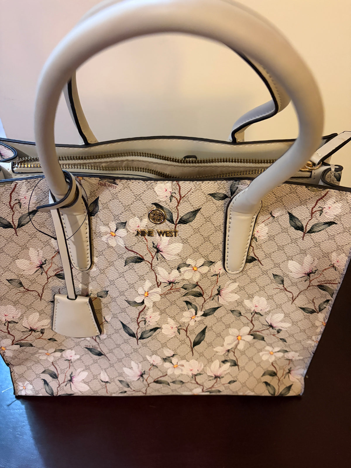 Brand New Nine West Floral Structured Tote Bag.