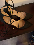 Forever New Black Lace-Up Heels.